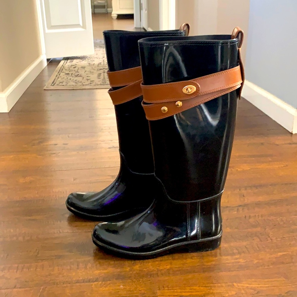Coach rain boot. Similar to hunter boot